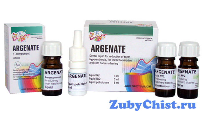 Препарат для серебрения зубов у детей